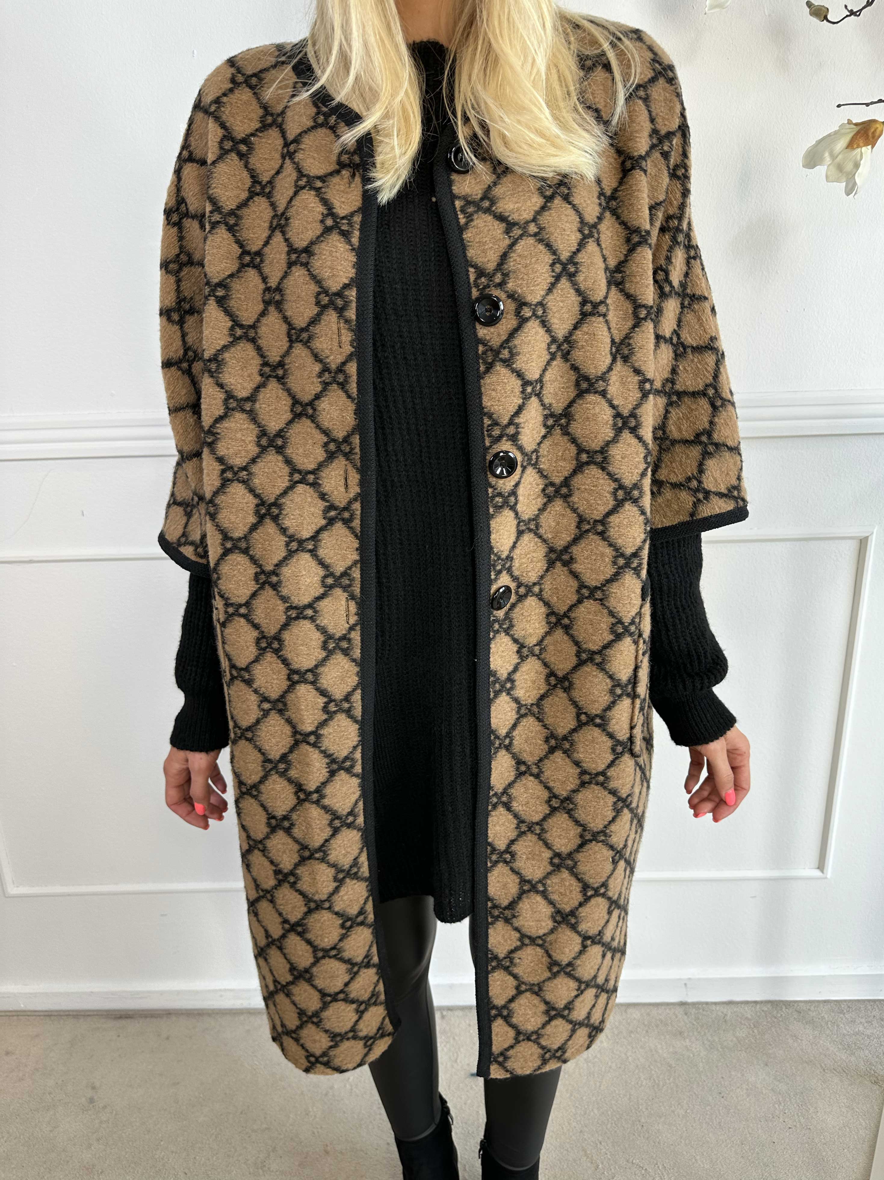 Arianna - Mønstret frakke